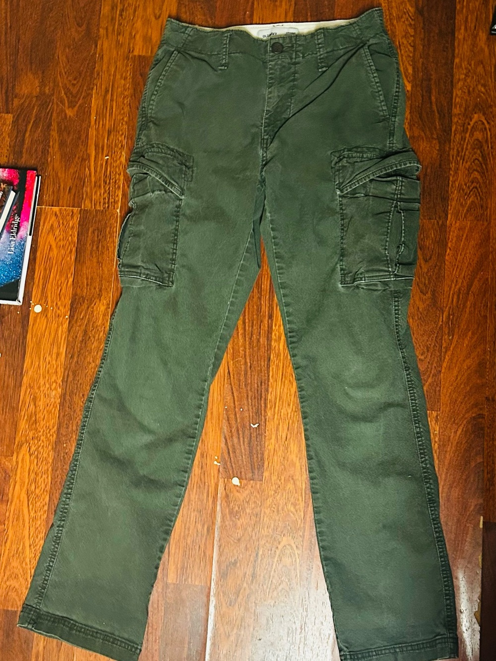 Old Navy Straight Pants in Olive Green